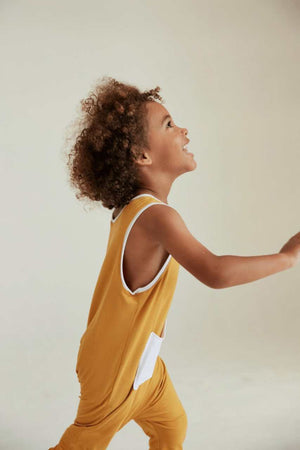 Kids Unisex Bamboo Singlet Romper - Awakind.co