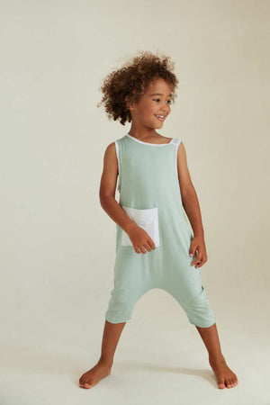 Kids Unisex Bamboo Singlet Romper - Awakind.co