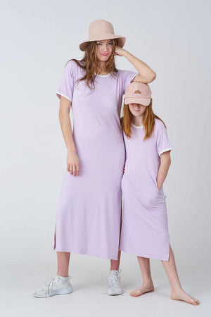 Bamboo T-shirt Dress - Awakind.co
