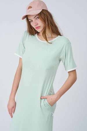 Bamboo T-shirt Dress - Awakind.co