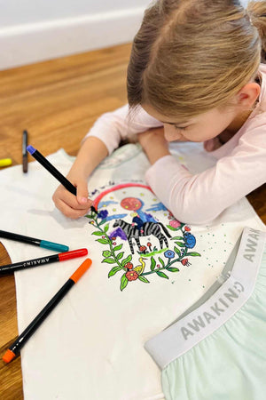 Organic cotton colour in pyjamas - Awakind.co