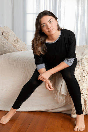 The Teen & Adult Bamboo Top - Black - Awakind.co