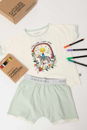 Organic cotton colour in pyjamas - Awakind.co