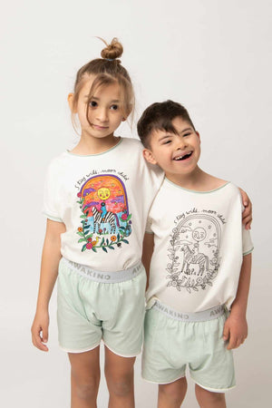 Organic cotton colour in pyjamas - Awakind.co