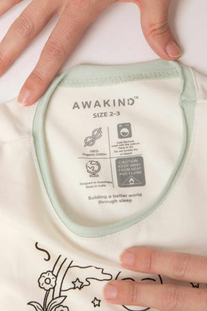 Organic cotton colour in pyjamas - Awakind.co