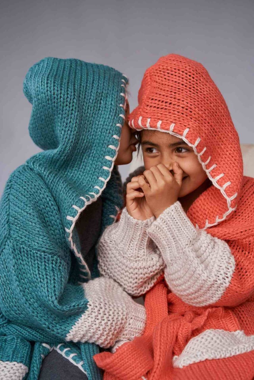 Kids Chunky Knitted Jacket & Dressing Gown - Wool Blend Knit | Awakind.co Kids Chunky Knitted Jacket & Dressing Gown - Wool Blend Knit | Awakind.co