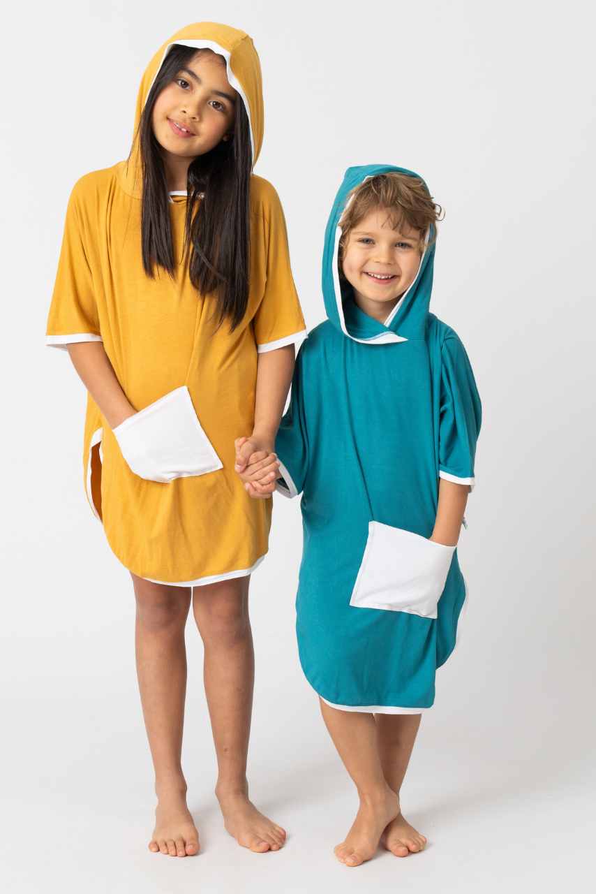Kids Unisex Bamboo Poncho UPF50+ - Awakind.co