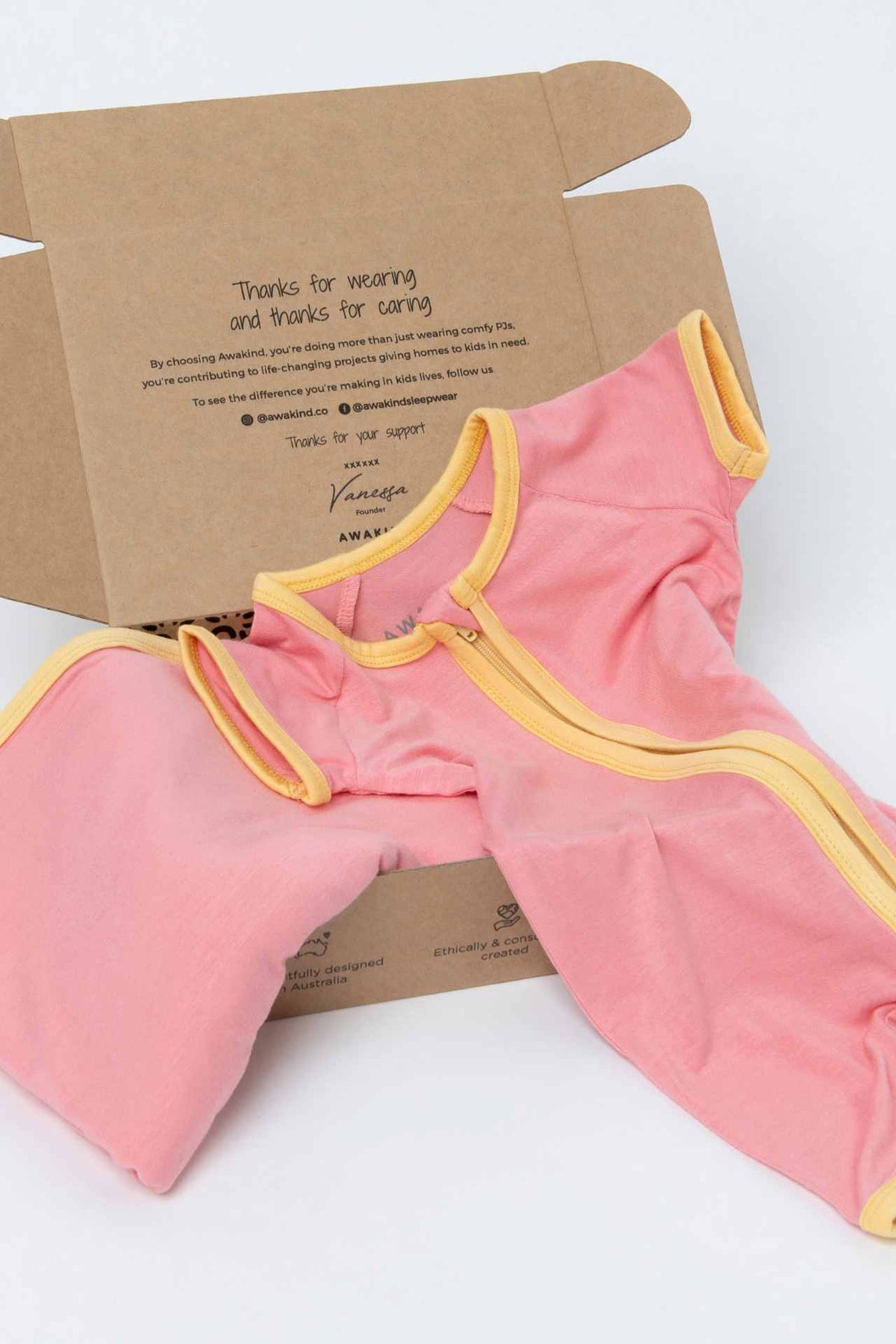 Bamboo Baby & Toddler Gift Box - Matching Romper & Wrap - Awakind.co