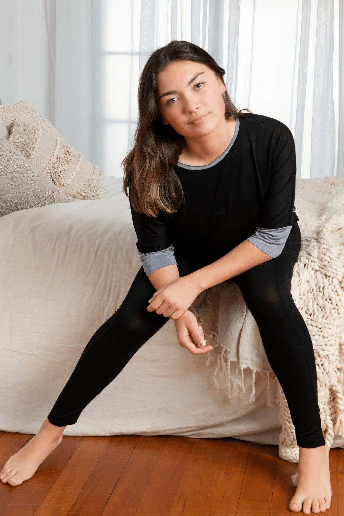 The Teen & Adult Bamboo Top - Black - Awakind.co