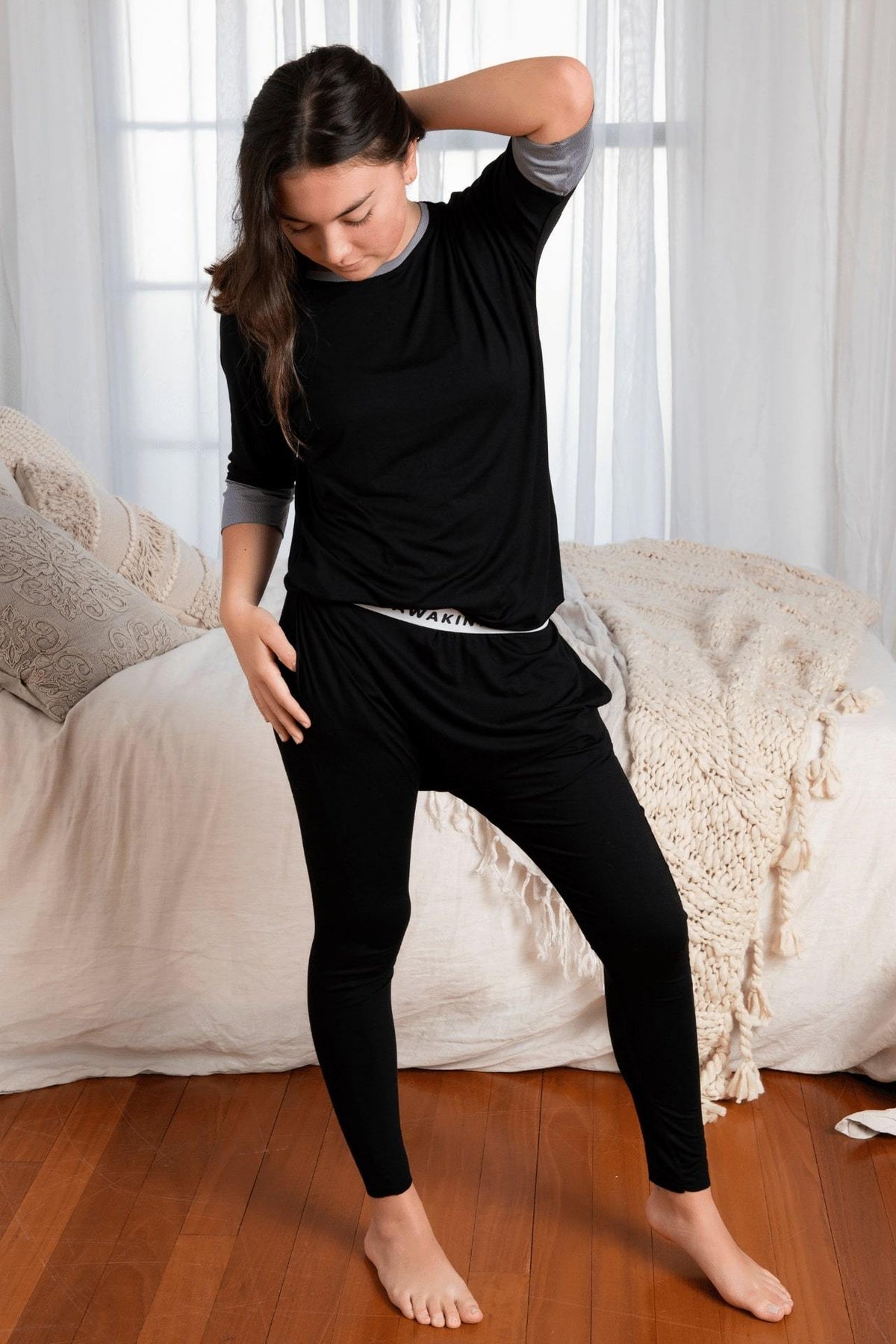 Unisex Bamboo Harem Pants - Awakind.co